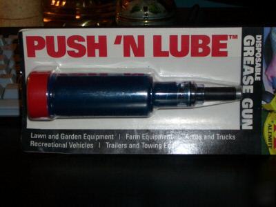 Push n' lube portable grease gun