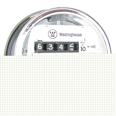 Westinghouse watt hour electric meter 240V 4-digits