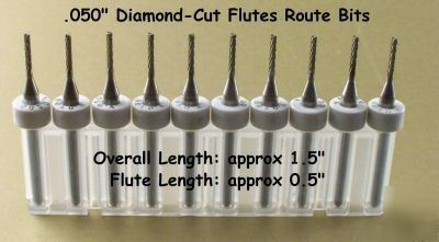 50 carbide router bits__ endmill__ route cnc______.050