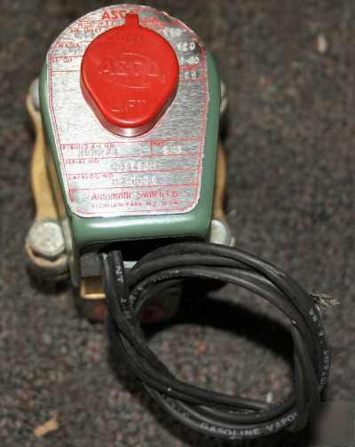 Asco red-hat - solenoid shut off valve 3/8