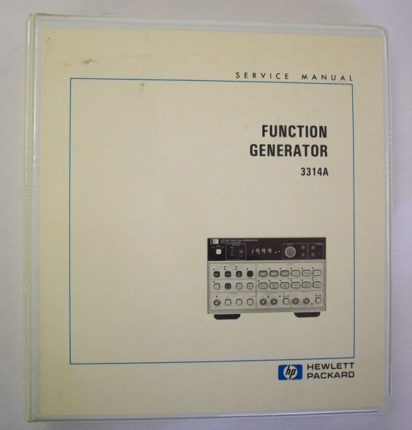 Hp / agilent 3314A service manual - $5 shipping 