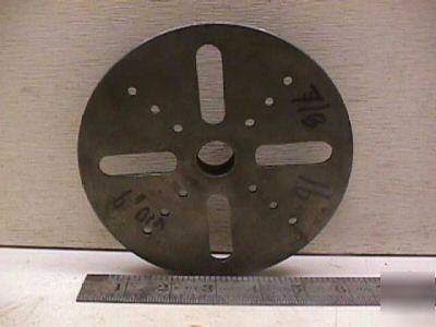 Lathe face plate 7/8 by 16, 6 dia atlas south bend 