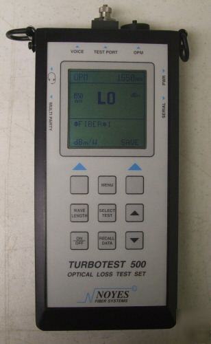 Noyes turbotest 500 olt-504 fc optical loss test set