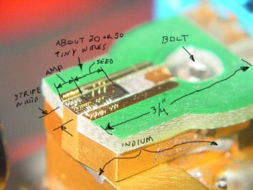 Sdl 1/2 watt 670 single mode mopa laser diode chip