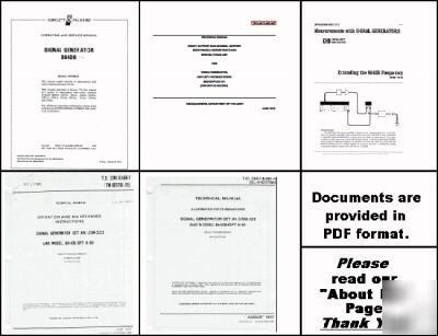 Hp 8640B and an/usm-323 manual set (5 volumes) HP8640B