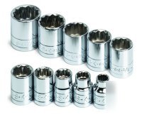 10PC 3/8IN. dr. sae std 12 pt socket set -s k tools