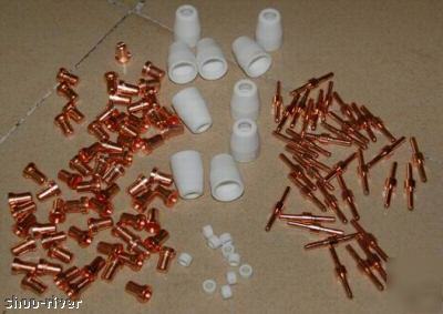 155 pcs air plasma cutter consumables. suit pt-31 torch