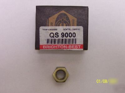 25 pc brighton-best grade 8 hex nuts zinc nuts 1-8