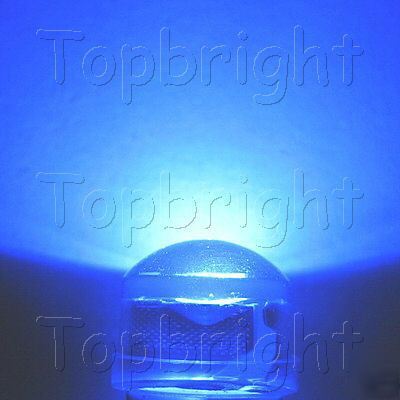 30 pc 0.5W strawhat 8MM 140Ã‚Â° high power blue led 70KMCD