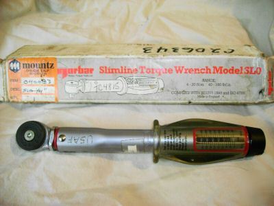 Norbar snap on torque wrench 1/4