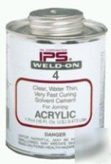 1 pint can ips weld-on # 4 abs acrylic cement