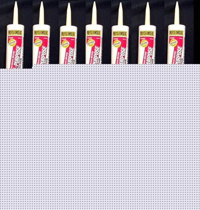 (10) * polyseamseal all-purpose almond adhesive caulk
