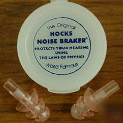 Hearing protection: hocks noise braker ear plug plugs