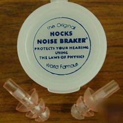 Hearing protection: hocks noise braker ear plug plugs