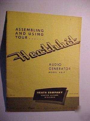 Heathkit audio generator model ag-8 manual