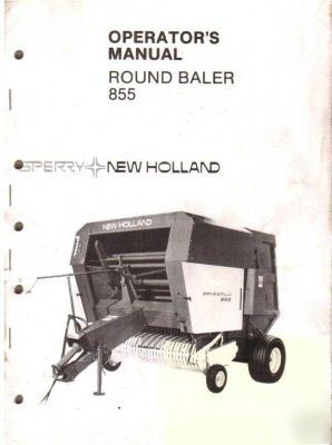 New holland 855 round baler owners manual