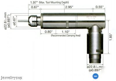 Nsk E3000 series 90 degree angle spindle ras-101 0.897