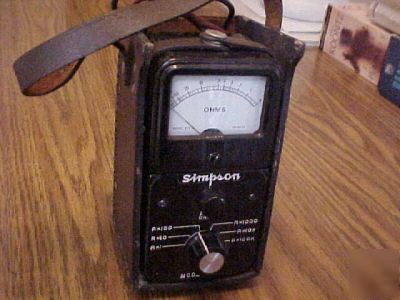 Ohmmeter made by simpson model 372