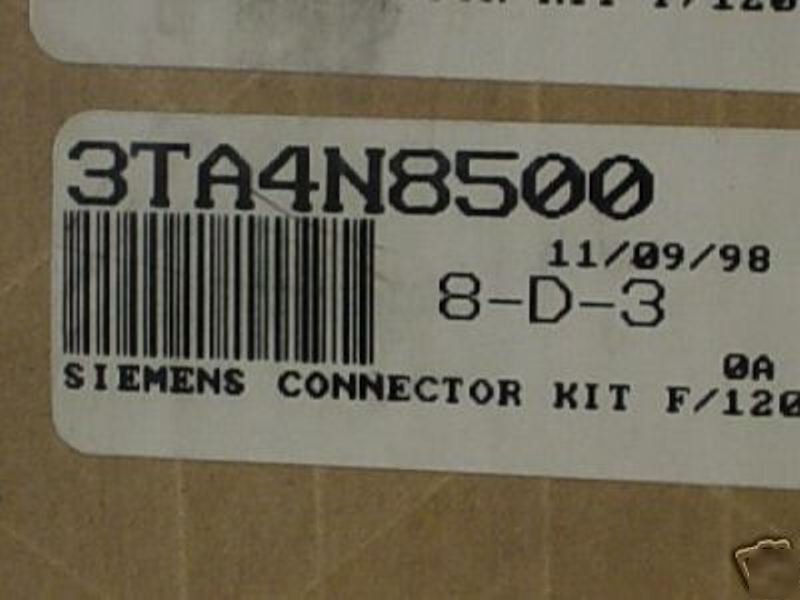 Siemens 3TA4N8500 connector kit nos