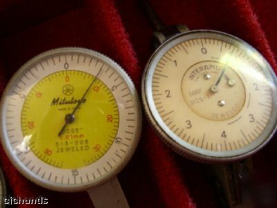 *lot 4 p* mitutoyo dial test indicator .0001