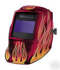 Miller elite red flame welding helmet 216323