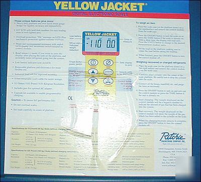 New ritchie engineering yellow jacket refrigerant scale 