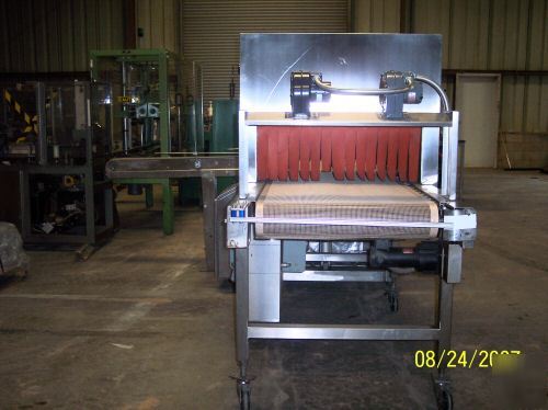 Omega dl-27 overwrap machine/bundler and heat tunnel