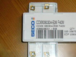 New 10 seco inserts ccmx 060304-E06 F40M