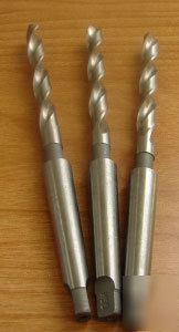 New 3PC taper shank twist drill 8.5MM morse taper 1 hss