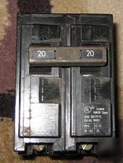 Siemens double pole type qp 20 amp breaker