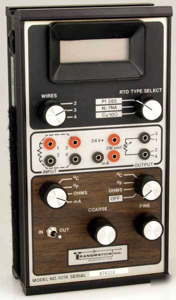 Transmation 1074 universal rtd calibrator