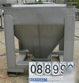 Used: tote systems tote bin, 35 cubic feet, 304 stainle