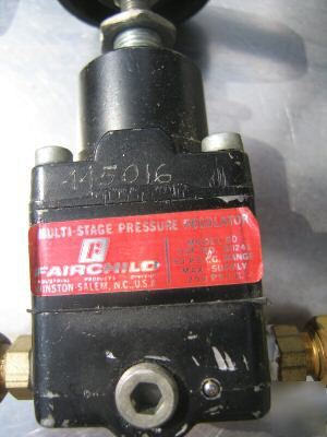 3 fairchild pneumatic pressure regulators &4 gages plus