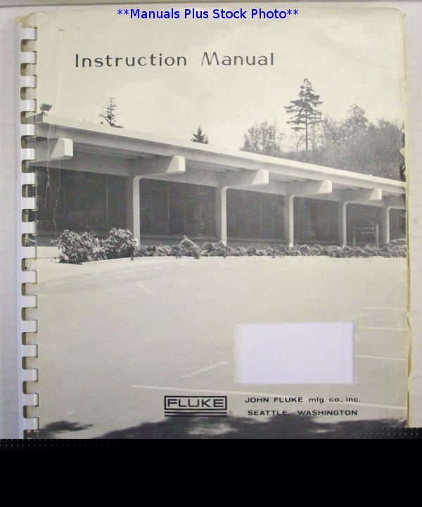 Fluke 8375A op/service manual - $5 shipping 