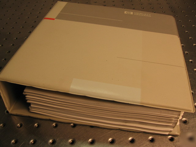 G27865 hp 83480A & 54750A programmers guide