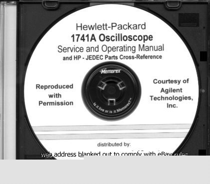 Hp 1741A operator & service manual + hp x-ref document