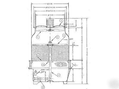 New t-25 frp cooling tower, 3.75 cti/t, , w/warranty