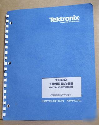 Tek tektronix 7B80 original operating manual