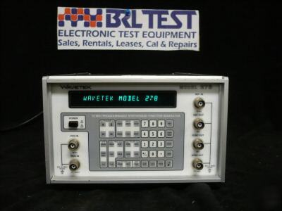 Wavetek 278 programmable function generator *no 