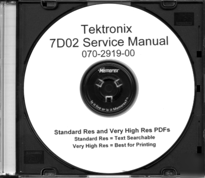Tek 7D02 service manual 2 res with text search + extras