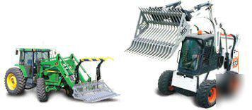 MRB6' rock bucket & grapple,dirt sifter,sifting,screen