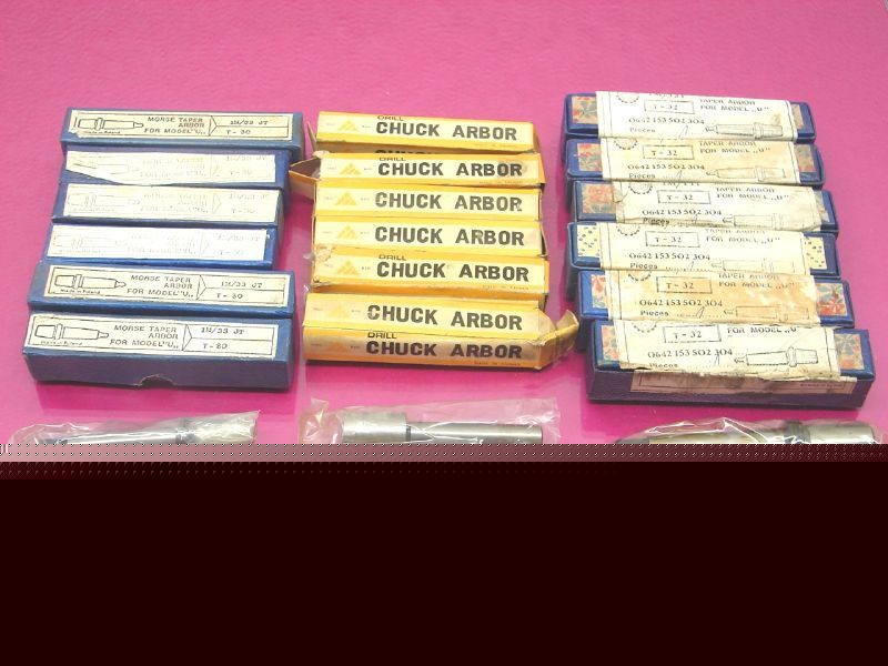 New 18 drill chuck arbor mix lot machinist (1624F)