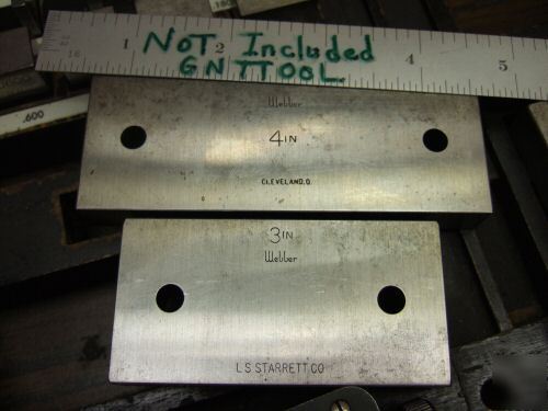 Starrett gage blocks heavy-duty HD46.A1X incomplete 