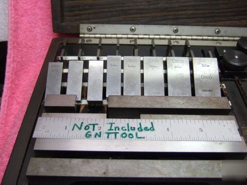 Starrett gage blocks heavy-duty HD46.A1X incomplete 