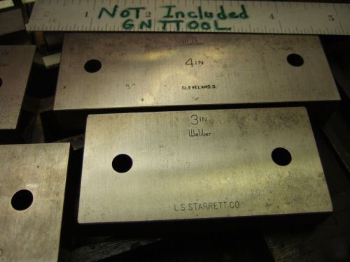 Starrett gage blocks heavy-duty HD46.A1X incomplete 