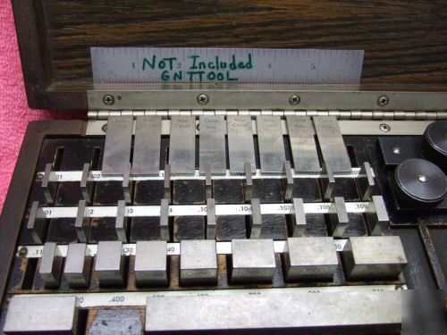 Starrett gage blocks heavy-duty HD46.A1X incomplete 