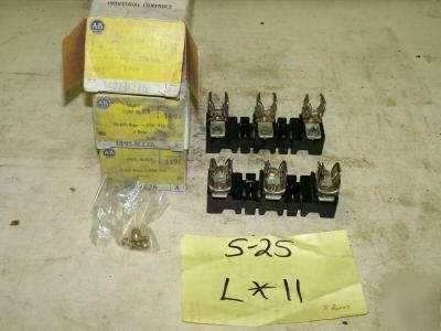 3 allen bradley fuse blocks 31-60 amp 250 volt 3 pole