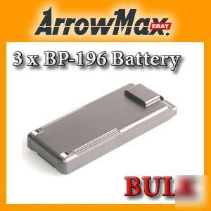 3X bulk bp-196/BP196 ni-mh battery for icom ic-F3/ic-F4