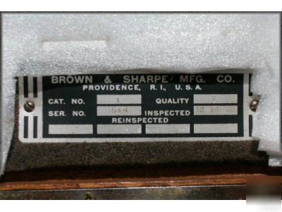 Brown & sharpe rectangular gage block set