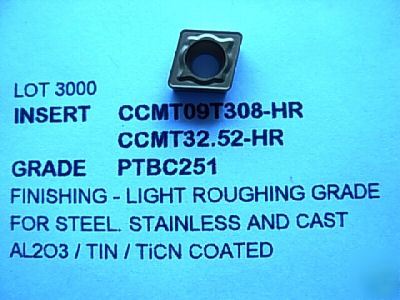 CCMT09T308-hr CCMT3252-hr carbide inserts 